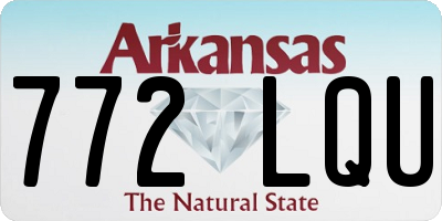 AR license plate 772LQU