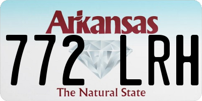 AR license plate 772LRH