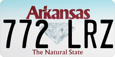 AR license plate 772LRZ