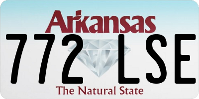 AR license plate 772LSE