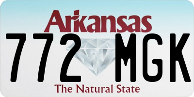 AR license plate 772MGK