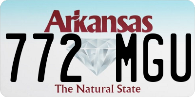 AR license plate 772MGU