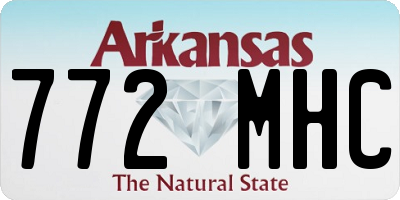 AR license plate 772MHC