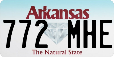 AR license plate 772MHE