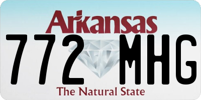 AR license plate 772MHG