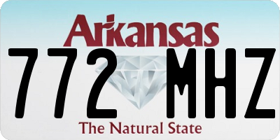 AR license plate 772MHZ