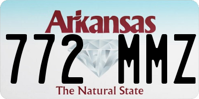 AR license plate 772MMZ
