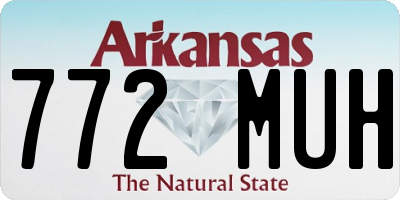 AR license plate 772MUH