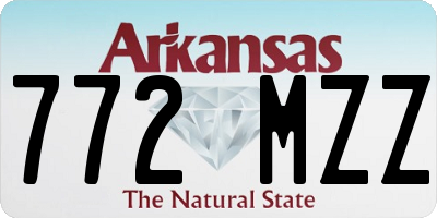 AR license plate 772MZZ