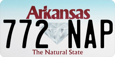AR license plate 772NAP