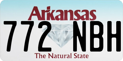 AR license plate 772NBH