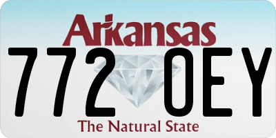 AR license plate 772OEY