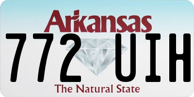 AR license plate 772UIH