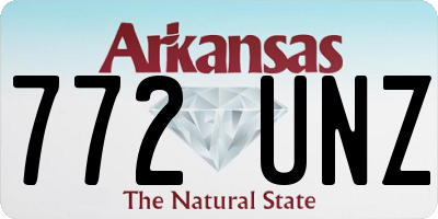 AR license plate 772UNZ