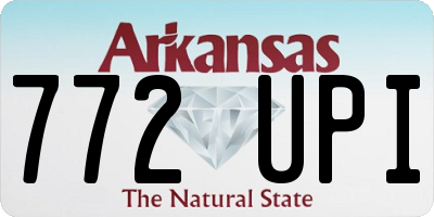 AR license plate 772UPI