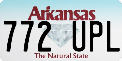 AR license plate 772UPL