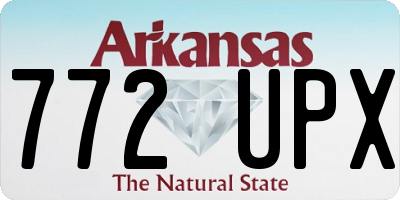 AR license plate 772UPX