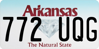 AR license plate 772UQG