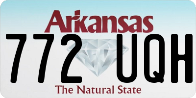 AR license plate 772UQH
