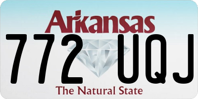 AR license plate 772UQJ