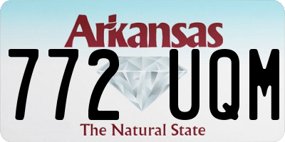 AR license plate 772UQM