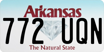 AR license plate 772UQN