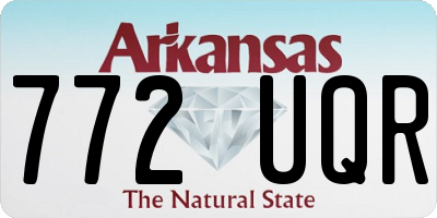 AR license plate 772UQR
