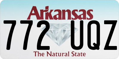 AR license plate 772UQZ