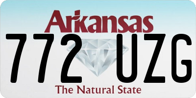 AR license plate 772UZG