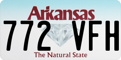 AR license plate 772VFH