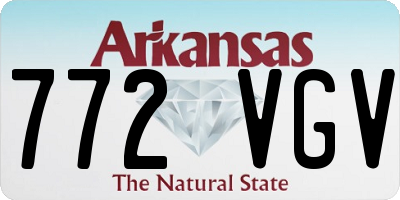 AR license plate 772VGV