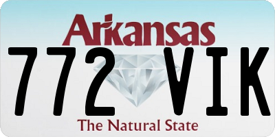 AR license plate 772VIK