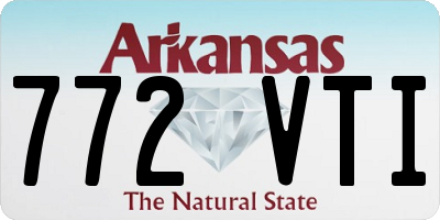 AR license plate 772VTI