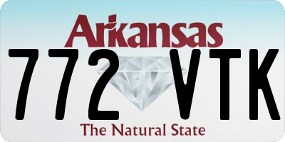 AR license plate 772VTK