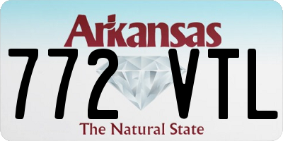 AR license plate 772VTL