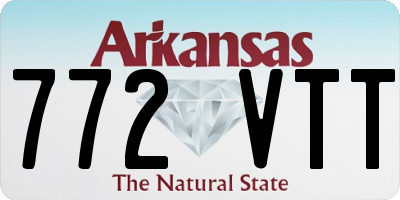 AR license plate 772VTT