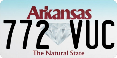 AR license plate 772VUC