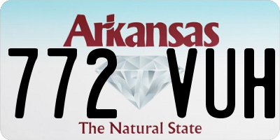 AR license plate 772VUH
