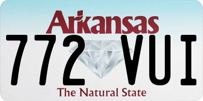 AR license plate 772VUI
