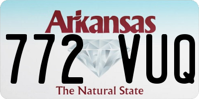 AR license plate 772VUQ