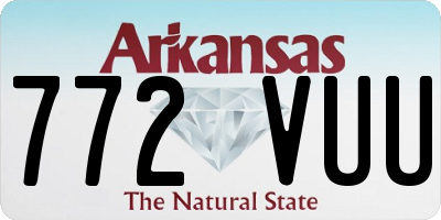 AR license plate 772VUU