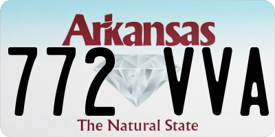 AR license plate 772VVA