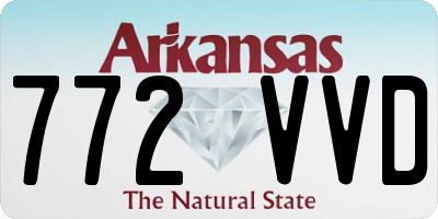 AR license plate 772VVD