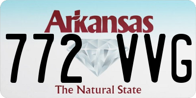 AR license plate 772VVG