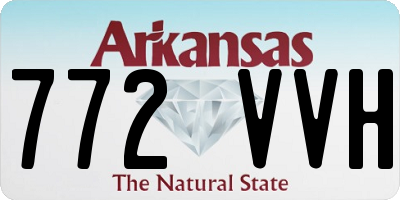 AR license plate 772VVH