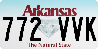 AR license plate 772VVK
