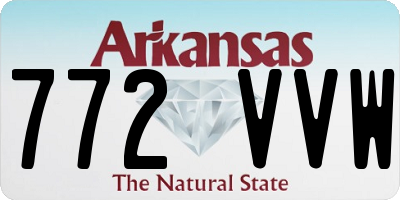 AR license plate 772VVW