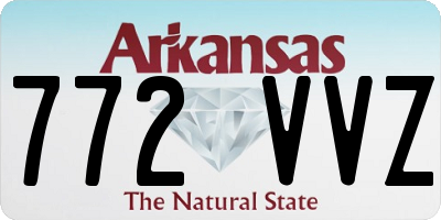 AR license plate 772VVZ