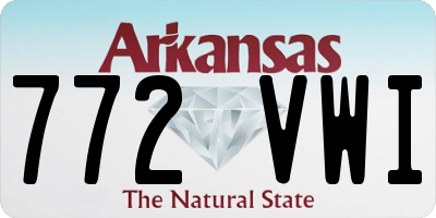 AR license plate 772VWI