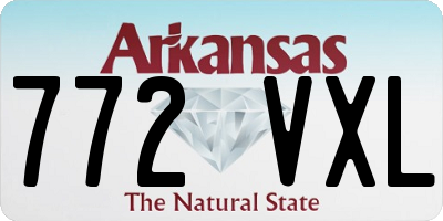 AR license plate 772VXL